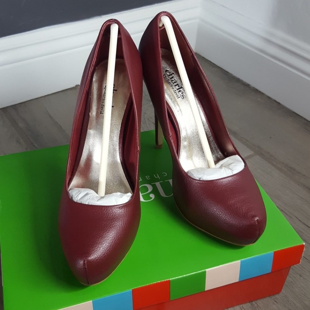 Charles David Rockstar II DARK RED Size 8.5